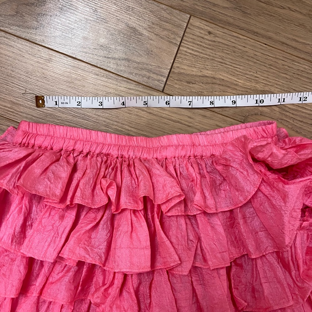 Anaak Pavlova Ruffle Skirt in Shocking Pink - Picture 7 of 8